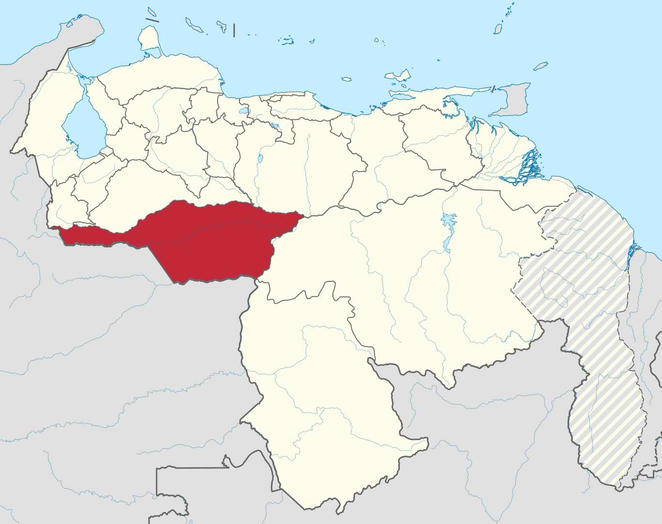 Mapa de Apure