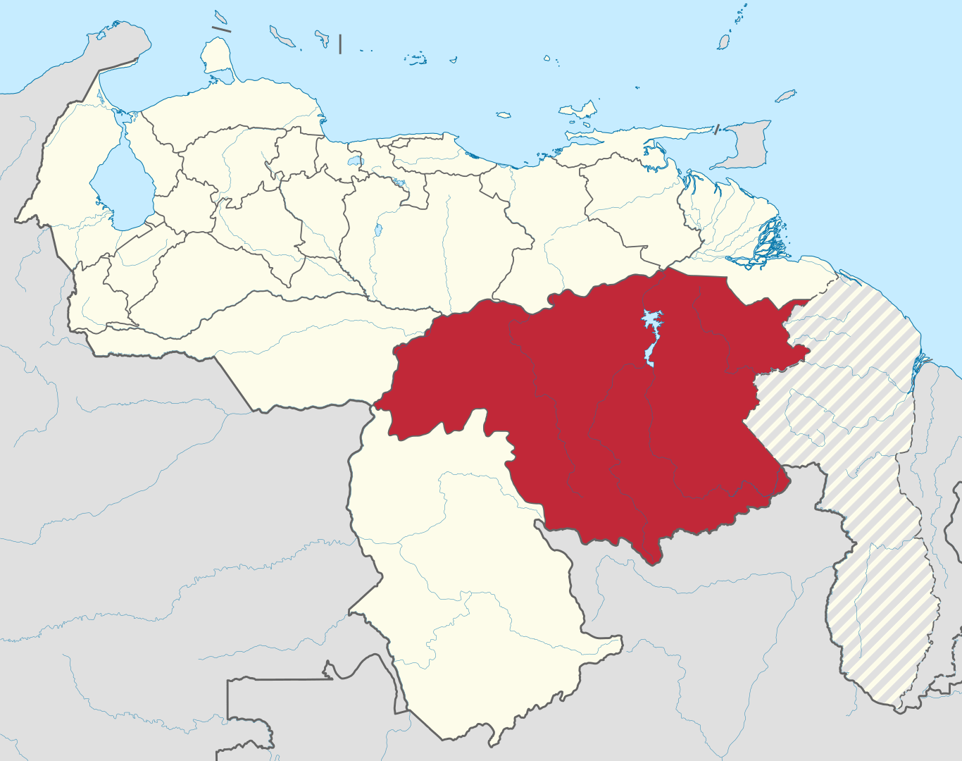 Mapa de Bolívar