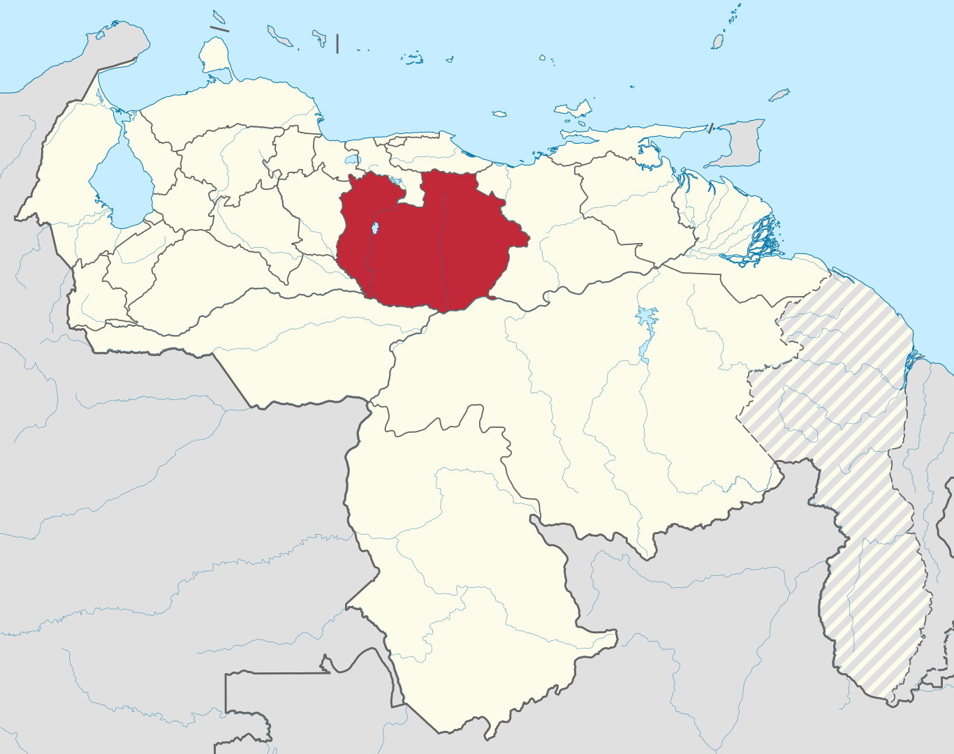 Mapa de Guárico