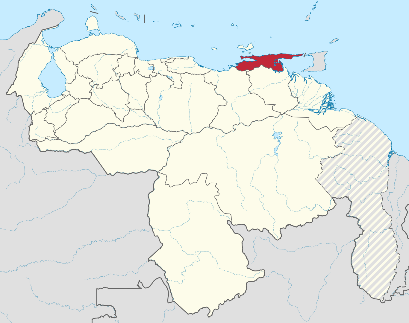 Mapa de Sucre