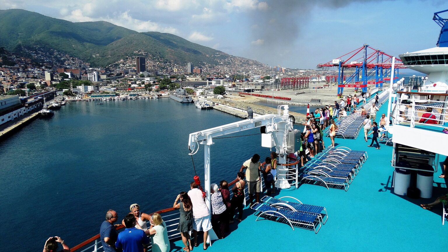 Fotografía del puerto de la Guaira